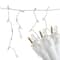 100ct. LED Wide Angle Icicle Christmas Lights With White Wire